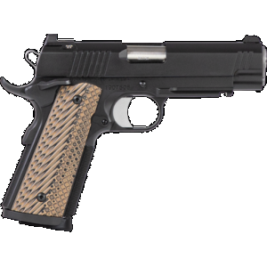 Dan Wesson 01795 Specialist Commander Full Size Frame 45 ACP 8+1 4.25" Stainless Steel Barrel, Black Duty Serrated Steel Slide, Black Duty Steel Frame w/Picatinny Rail, Black/Brown G10 Grip