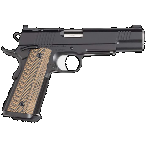 Dan Wesson 01796 Specialist Full Size Frame 9mm Luger 10+1 5" Stainless Match Grade Barrel, Black Duty Optics Ready/Serrated Steel Slide, Black Duty Steel Frame w/Picatinny Rail, Black/Brown G10 Grip