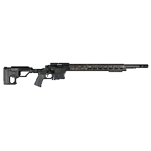 Christensen Arms 8010301900 Modern Precision 6mm Creedmoor 24" Threaded Carbon Fiber Barrel 5+1, Black Nitride Finish, Black Anodized with Folding Stock, Polymer Grip