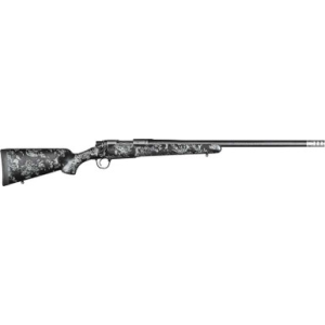 Christensen Arms 8010613300 Ridgeline FFT 6.5 Creedmoor 4+1 20" Carbon Fiber/Threaded Barrel, Stainless Steel, Black with Gray Accents Stock