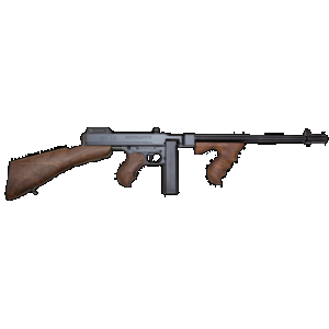 Thompson T1B14 1927A-1 Deluxe 45 ACP Caliber with 16.50" Barrel, 20+1 Capacity (Stick), Blued Metal Finish, Walnut Removable Fixed Stock & Wood Grip Right Hand