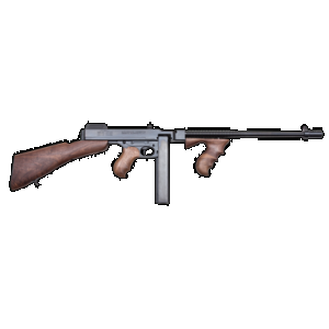 Thompson T1B 1927A-1 Deluxe 45 ACP Caliber with 16.50" Barrel, 20+1 Capacity Stick Magazine, Blued Metal Finish, Walnut Removable Fixed Stock & Wood Grip Right Hand