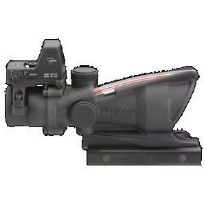 Trijicon 100550 ACOG Combo Matte Black 4x32mm Illuminated Red Crosshair .223 BDC Reticle