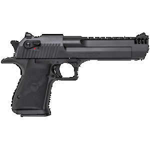 Magnum Research DE357IMB Desert Eagle Mark XIX 357 Mag 6" with Muzzle Brake 9+1 Matte Black Carbon Steel Frame & Slide Black Rubber Grip