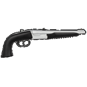 Pedersoli Howdah Alaskan 410 Bore, 10.25in. Barrel, 2rd, 45 Long Colt capable. Black Stock & Forend - Gray (020S643410)