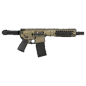 LWRC ICDIP5CK10 Individual Carbine Direct Impingement 5.56x45mm NATO 30+1 10.50" Barrel, Exclusive Flat Dark Earth Cerakote Receiver, Buffer Tube Stock, Magpul MOE Grip, Optics Ready