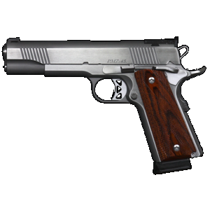 DAN Wesson Pointman Seven 1911 Pistol - Stainless W/ Wood Grips | .45 Acp | 5" Barrel | Adj. Rear Sight | Ca Approved On Roster As Pm7 (stainless) 01900
