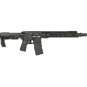 Patriot Ordnance Factory 02045 Minuteman 5.56x45mm NATO 30+1 13.75" Black Steel Threaded Barrel, Black Anodized Aluminum Receiver, 13" Renegade Rail Handguard