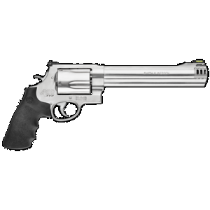 Smith & Wesson 163460 Model 460 XVR 460 S&W Mag 8.38" Threaded Stainless Steel Barrel & 5rd Cylinder, Satin Stainless Steel X-Frame, Two Muzzle Brakes, Removable Interchangeable Compensator