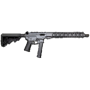 Battle Arms Development Billet XIPHOS 9 AR Rifle - Combat Grey | 9mm | 16" Barrel | 15" M-LOK Free-Float Rail | Ambi Charging Handle | Nickel Teflon Trigger | B5 Bravo Stock