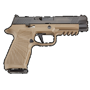 Wilson Combat P320 9mm Luger 4.70" 17+1 Tan DLC Steel Polymer Grip Action Tune