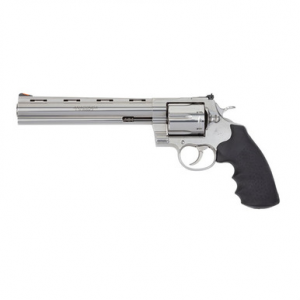 Colt Mfg ANACONDASP8RTS Anaconda 44 Mag 6 Shot 8" Stainless Recessed Target/Vent Rib Barrel, Cylinder & Frame, Black Hogue Rubber w/Finger Grooves Grip
