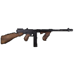 THOMPSON T5 1927a-1 Lightweight Deluxe 45 Acp Caliber With 16.50" Barrel, 20+1 Capacity (stick), Blued Metal Finish, Walnut Wood Stock Grip Right Hand