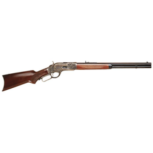 Cimarron CA213 1873 Short Deluxe Full Size 38 Special 357 Mag 10+1, 20" Blued Octagon Steel Barrel, Color Case Hardened Steel Receiver, Walnut Fixed Pistol Grip Stock,