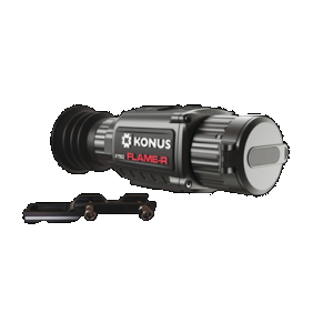 Konus 7952 Flame-R Thermal Rifle Scope Hand Held/Mountable Scope Black 2.5-20x Multi Reticle 256x192 Resolution Zoom Digital 1x/2x/4x/8x