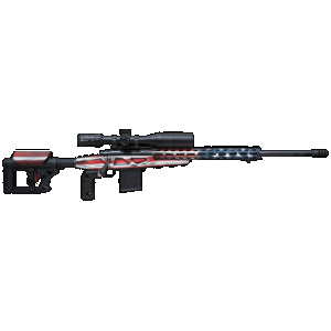 Howa HCRA72507USKMDT M1500 APC Chassis 6.5 Creedmoor 24" Blued Heavy Barrel 10+1 (3 Mags), American Flag Cerakote 6 Position Luth-AR MBA-4 w/Aluminum Chassis Stock, Includes Bipod and Grips