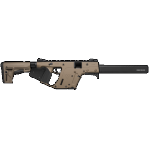 Kriss USA KV45CFD22 Vector CRB G2 45 ACP 10+1 16" Black Barrel Shroud, FDE Rec & Fixed Stock, Black California Paddle Grip, Flip Up Sights