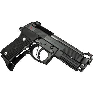 Langdon Tactical Tech LTT92CTJOP15 92 Elite LTT Compact 9mm Luger 15+1 4.25" Stainless Target Crown Steel Barrel, Black Serrated Steel Slide, Black VZ/LTT G10 Grip, Optimized Trigger Bar & Trigger Job