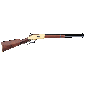 Taylors & Company 550209 1866 Yellowboy Carbine 45 Colt (LC) Caliber with 10+1 Capacity, 19" Blued Barrel, Brass Metal Finish & Walnut Stock (Full Size)