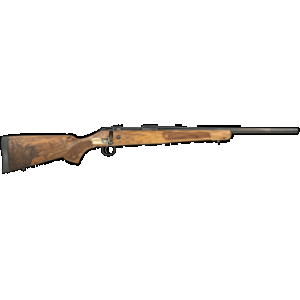 CZ-USA 07717 CZ 600 American ST2 6.5 Creedmoor 5+1 24" Threaded, Black Barrel/Rec, Grade A Dark Walnut Stock, Adj. Trigger