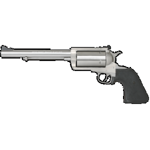 Magnum Research BFR500SW7 BFR Long Cylinder Large Frame 500 S&W Mag 5 Shot, 7.50" Brushed Stainless Steel Barrel, Cylinder & Frame, Black Rubber Grip, Exposed Hammer