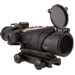 Trijicon 100228 ACOG Black Hardcoat Anodized 4x32mm Illuminated Red Chevron Reticle