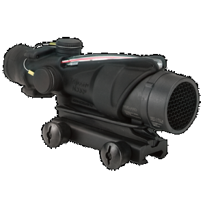 Trijicon 100226 ACOG Black Hardcoat Anodized 4x32mm Illuminated Red Chevron Reticle