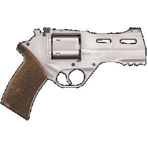 Chiappa Firearms Rhino 40SAR 357 Magnum 4 Inch 6 Rounds Nickel Finish Walnut Grip