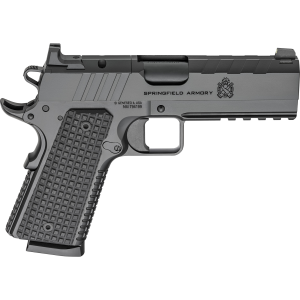 Springfield Armory PX9228LAOS 1911 Emissary 45 ACP 8+1 4.25" Stainless Steel Barrel Optic Ready Black Carbon Steel Slide VZ Grips Thin-Line G10 Grip
