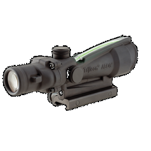 Trijicon 100155 ACOG Black Hardcoat Anodized 3.5x 35mm Illuminated Green Horseshoe 308 Ballistic Reticle
