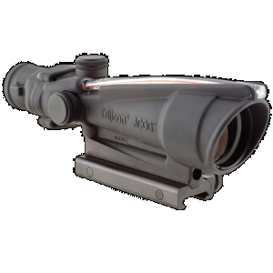 Trijicon 100153 ACOG Black Hardcoat Anodized 3.5x35mm Illuminated Red Horseshoe .223/5.56 BDC Reticle