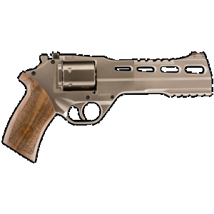 Chiappa Firearms Rhino 60DS 357 Magnum 6" 6 Rounds Nickel-Plated Steel Walnut Grip