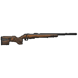 CZ-USA 07504 CZ 600 Range Full Size 6mm Creedmoor 5+1 24" Black Nitride Steel Threaded Barrel, Black Drilled & Tapped Receiver, Brown & Gray Laminate Fixed w/Adj Cheek Rest Stock, Right Hand
