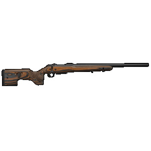 CZ-USA 07503 CZ 600 Range Full Size 308 Win 5+1, 24" Black Nitride Steel Threaded Barrel, Drilled & Tapped Receiver, Black Brown & Gray Laminate Fixed w/Adj Cheek Rest Stock, Right Hand