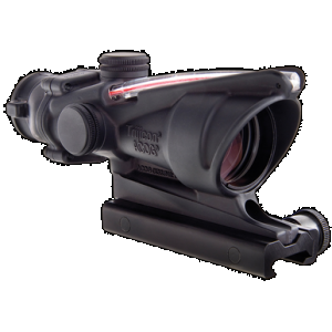 Trijicon 100220 ACOG Black Hardcoat Anodized 4x32mm Illuminated Red Horseshoe w/ Red Dot 6.8 SPC Reticle