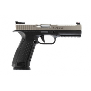 Arsenal Firearms Strike One Speed Pistol - Black / Stainless | 9mm | 5" Barrel | 2 x 17rd Mags | Competition Straight Trigger | Fiber Optic Front Sight