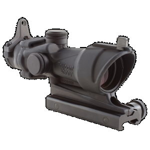Trijicon 100092 ACOG Black Hardcoat Anodized 4x32mm Illuminated Amber Crosshair .308/7.62 BDC Reticle