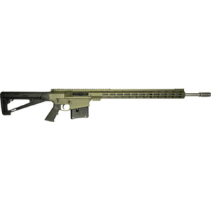 GLFA AR Long Action Rifle 6.5 PRC 5rd Magazine 24" Barrel MLOK Handguard OD Green Cerakote