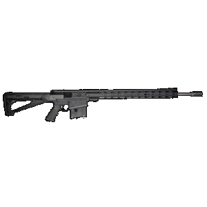 Great Lakes Firearms GL10LA270SSBLK AR-10 270 Win 5+1 24", Black, 20" M-Lok Handguard Fixed Hogue OverMolded Stock, A2 Grip, Muzzle Brake