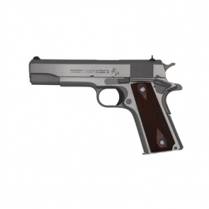 Colt Mfg O1911CSS 1911 Government 45 ACP 7+1 5" Stainless National Match Barrel, Serrated Stainless Steel Slide, Stainless Steel Frame w/Beavertail, Rosewood Grip, Right Hand