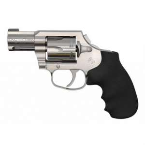 Colt Mfg KCOBRASB2BB King Cobra Carry 357 Mag 6 Shot 2" DAO Brushed Stainless Steel Barrel, Cylinder & Frame, Black Hogue Rubber w/Finger Grooves Grip