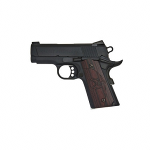 Colt Mfg O7802XE Defender Compact Frame 9mm Luger 8+1 3" Black Steel Barrel, Blued Serrated Steel Slide, Matte Black Cerakote Aluminum Frame w/Beavertail, Black Cherry Tactical G10 Grip, Ambidextrous