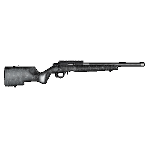 Christensen Arms 8011201400 Ranger Full Size 17 HMR 9+1, 18" Black Carbon Fiber Threaded Barrel, Black Anodized Aluminum Receiver, Black w/Gray Webbing Fixed w/Aluminum Pillars Stock
