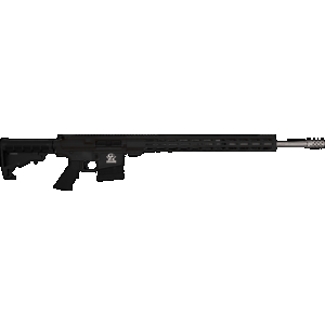 Great Lakes Firearms GL10243SSBLK AR-10 243 Win 5+1 24" Stainless Threaded Barrel, Black Picatinny Rail Aluminum Receiver, 20" M-LOK Handguard, Black Hogue OverMolded Stock, Mil-Spec Grip, Right Hand