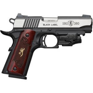 Browning 1911-380 Pistol 380 ACP 3.625 in 8 Rounds Black Wood