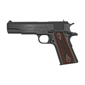 Colt Mfg O1911C38 1911 Government 38 Super 9+1 5" Blued National Match Barrel, Serrated Steel Slide & Frame w/Beavertail, Black Cherry Checkered G10 Grip