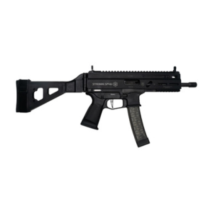 Grand Power Stribog SP9A1 Pistol - Black | 9mm | 8" Threaded Barrel | 30rd | Folding SBT Brace
