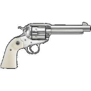 RUGER Vaquero 45 Long Colt, 5.5in. Barrel, 6rd, Simulated Ivory Grip - Stainless (5129)