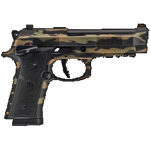 Beretta 92XI SAO 9mm 4.7 inch 10 Rounds Tiger Camo Optics Ready