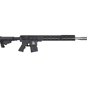 Great Lakes Firearms AR-15 450 Bushmaster 5+1 18" Stainless Barrel, Black Rec, A2 Grip, Carbine Stock, Compensator